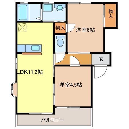 袋井駅 徒歩18分 1階の物件間取画像